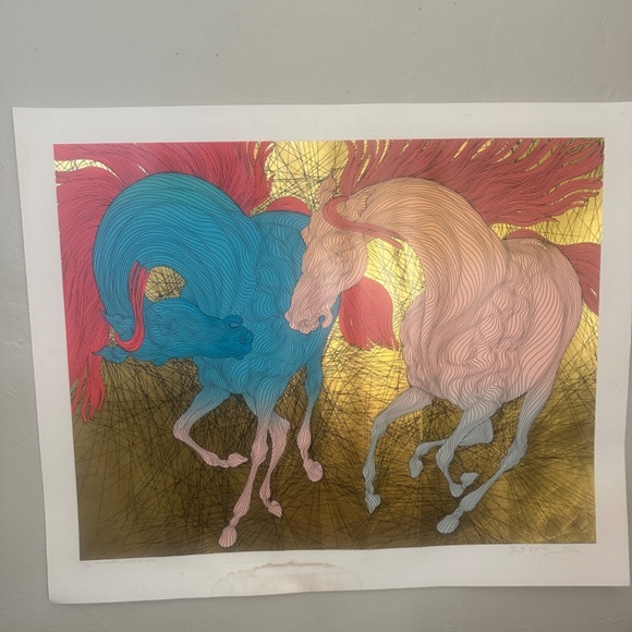 Guillaume Azoulay Signed Limited Edition Encounter Reprise 40.5x23" paper 36x28" - Picture 3 of 9